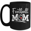 Football Mom Leopard Football Love Player Mug | siriusteestore