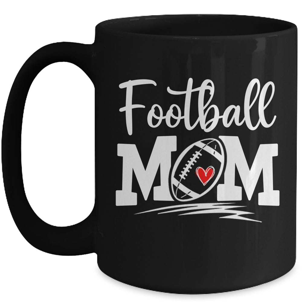 Football Mom Leopard Football Love Player Mug | siriusteestore