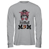Football Mom Life Messy Bun Women Football Season Shirt & Hoodie | siriusteestore