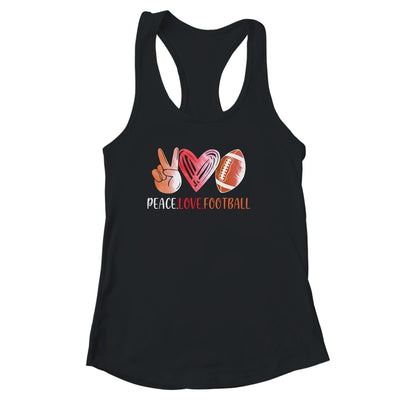 Football Player Girls Peace Love Football Women Shirt & Tank Top | siriusteestore