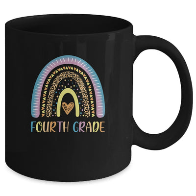 Fourth Grade Rainbow Leopard Girls Teacher Team 4th Grade Mug | siriusteestore