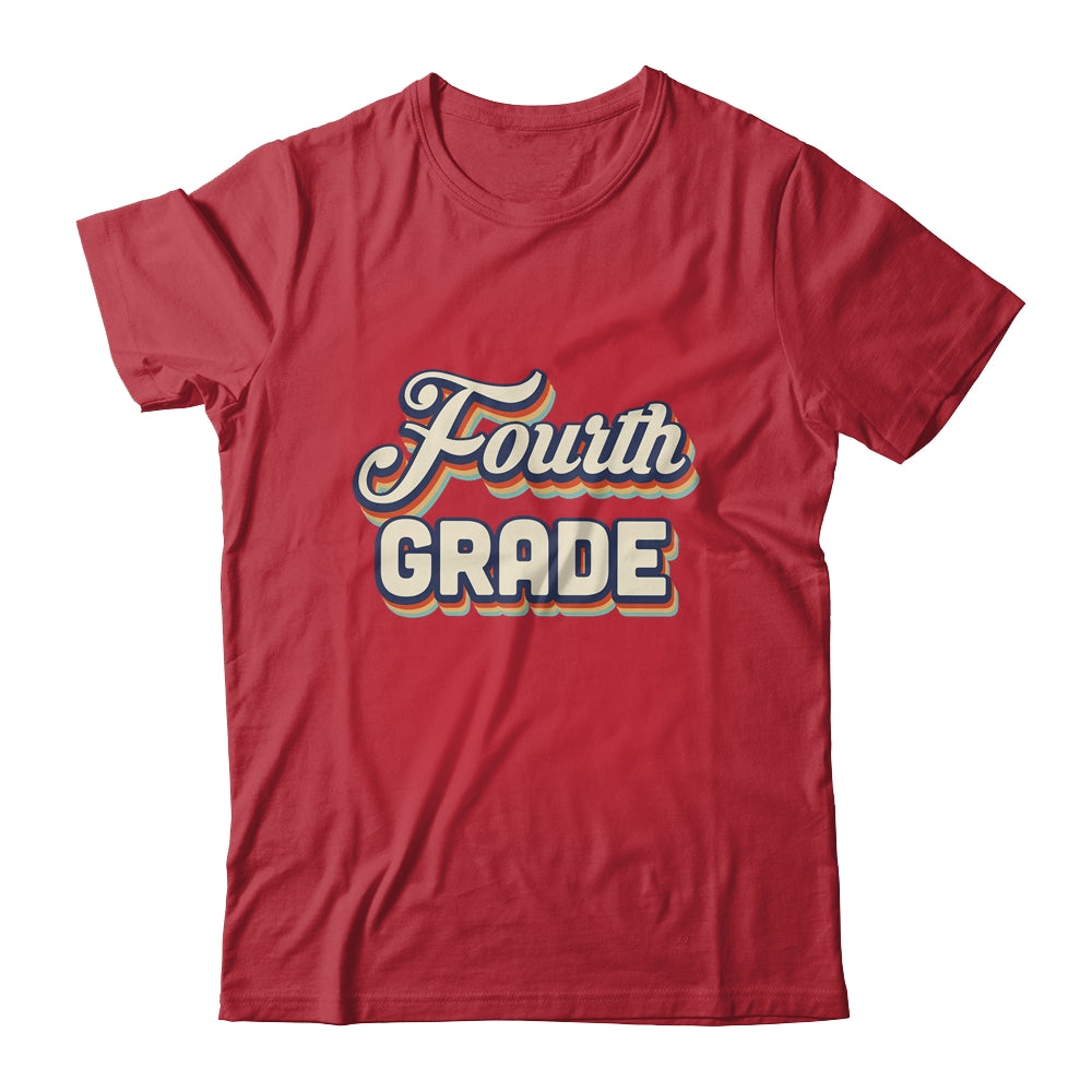 Fourth Grade Teacher Retro Vintage 4th Grade Teacher Team Shirt & Hoodie | siriusteestore