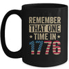 Fourth Of July Remember 1776 Funny American History USA Mug | siriusteestore