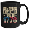 Fourth Of July Remember 1776 Funny American History USA Mug | siriusteestore