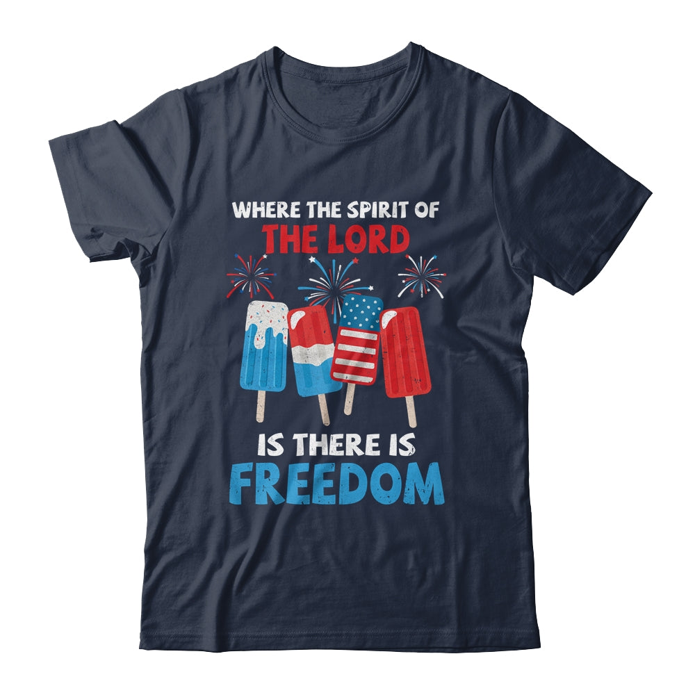 Fourth Of July Where The Spirit Of The Lord Is Iced Cream Shirt & Tank Top | siriusteestore