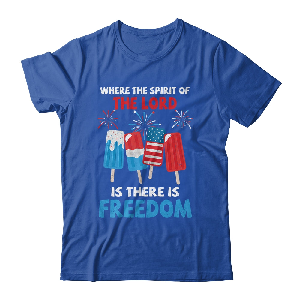Fourth Of July Where The Spirit Of The Lord Is Iced Cream Shirt & Tank Top | siriusteestore