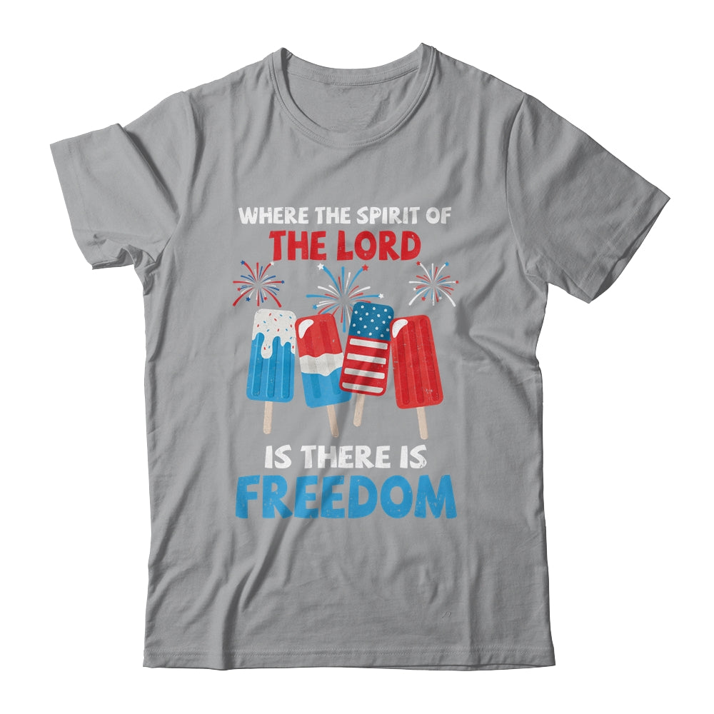 Fourth Of July Where The Spirit Of The Lord Is Iced Cream Shirt & Tank Top | siriusteestore