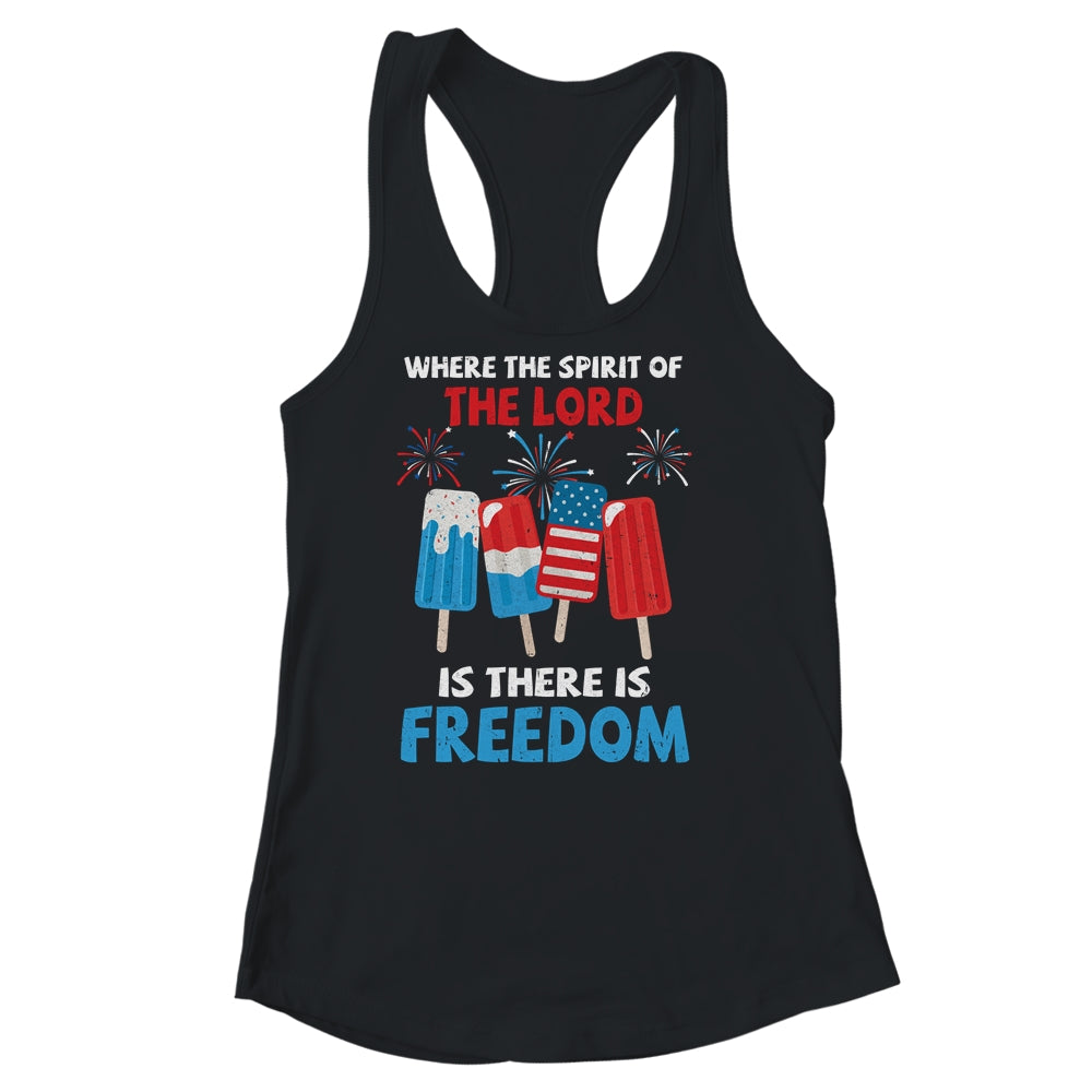 Fourth Of July Where The Spirit Of The Lord Is Iced Cream Shirt & Tank Top | siriusteestore