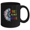 Free Aunt Hugs LGBT LGBTQ Gay Pride Rainbow Sunflower Mug | siriusteestore