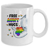 Free Aunt Hugs Rainbow Elephant LGBT Pride Month Mug | siriusteestore