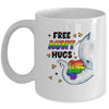 Free Aunt Hugs Rainbow Elephant LGBT Pride Month Mug | siriusteestore