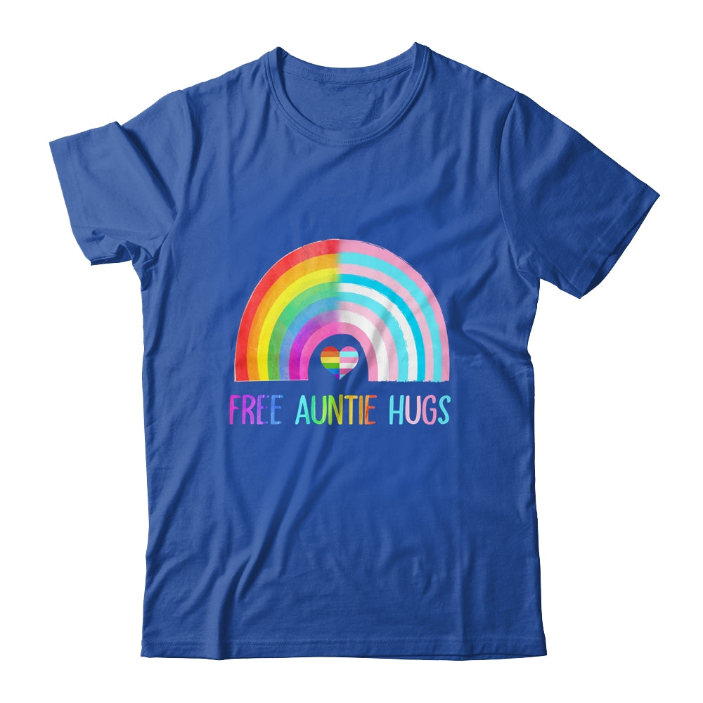 Free Auntie Hugs Gay Pride LGBTQ LGBT Rainbow Mothers Day Shirt & Tank Top | siriusteestore