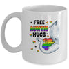 Free Auntie Hugs Rainbow Elephant LGBT Pride Month Mug | siriusteestore