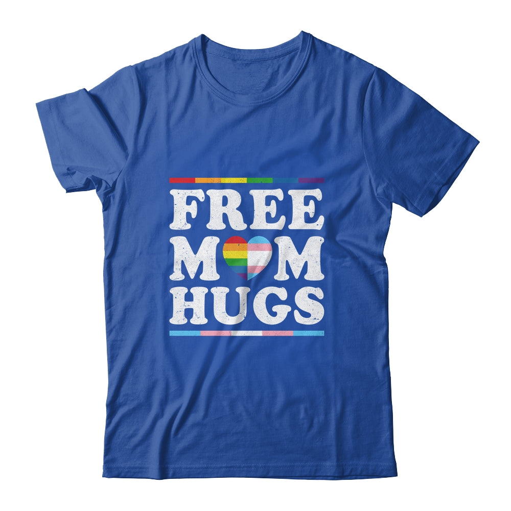 Free Mom Hugs Heart LGBTQ LGBT Pride Month Rainbow Shirt & Tank Top | siriusteestore
