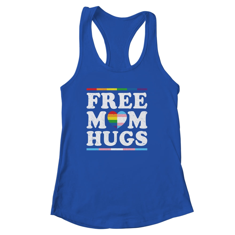 Free Mom Hugs Heart LGBTQ LGBT Pride Month Rainbow Shirt & Tank Top | siriusteestore