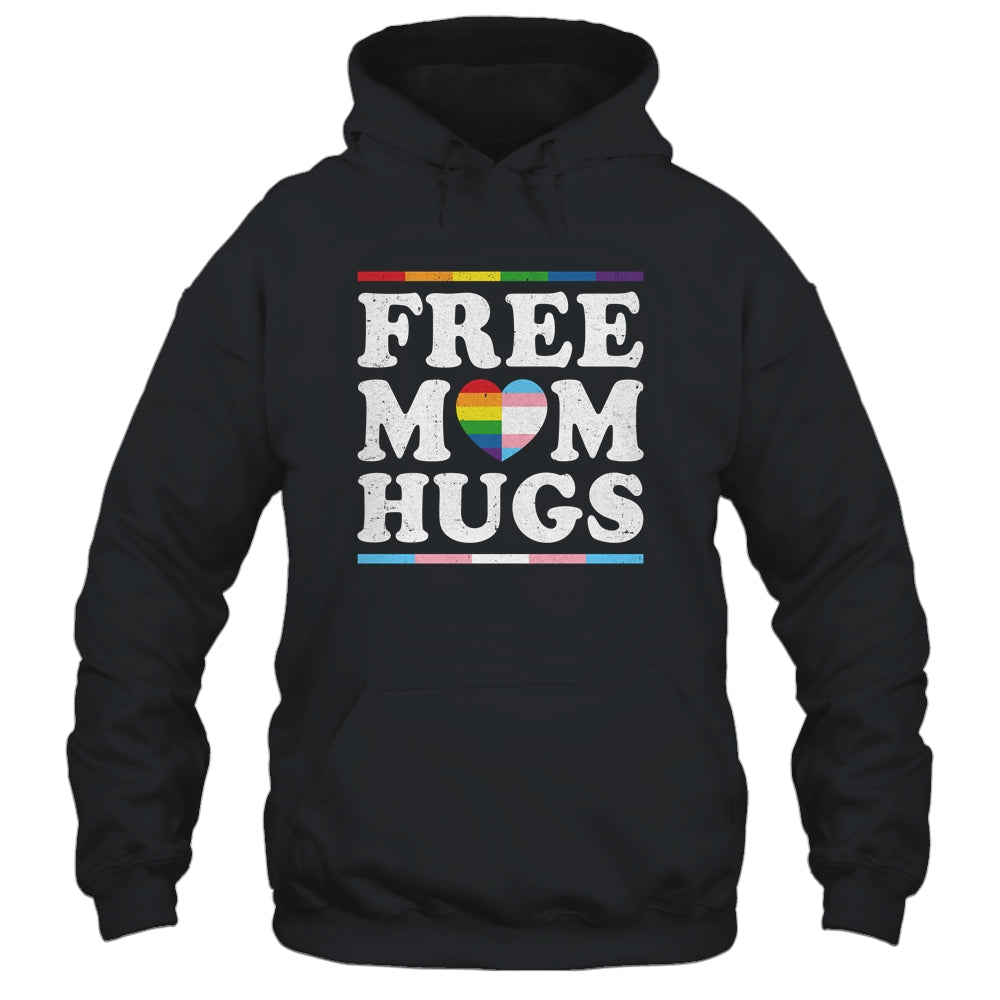 Free Mom Hugs Heart LGBTQ LGBT Pride Month Rainbow Shirt & Tank Top | siriusteestore