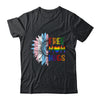 Free Mom Hugs LGBT LGBTQ Gay Pride Rainbow Sunflower Shirt & Tank Top | siriusteestore