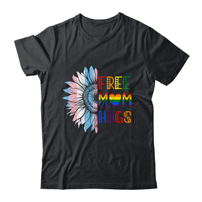 Free Mom Hugs LGBT LGBTQ Gay Pride Rainbow Sunflower Shirt & Tank Top | siriusteestore