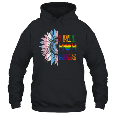 Free Mom Hugs LGBT LGBTQ Gay Pride Rainbow Sunflower Shirt & Tank Top | siriusteestore