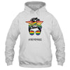 Free Mom Hugs Messy Bun LGBT Pride Rainbow Shirt & Tank Top | siriusteestore