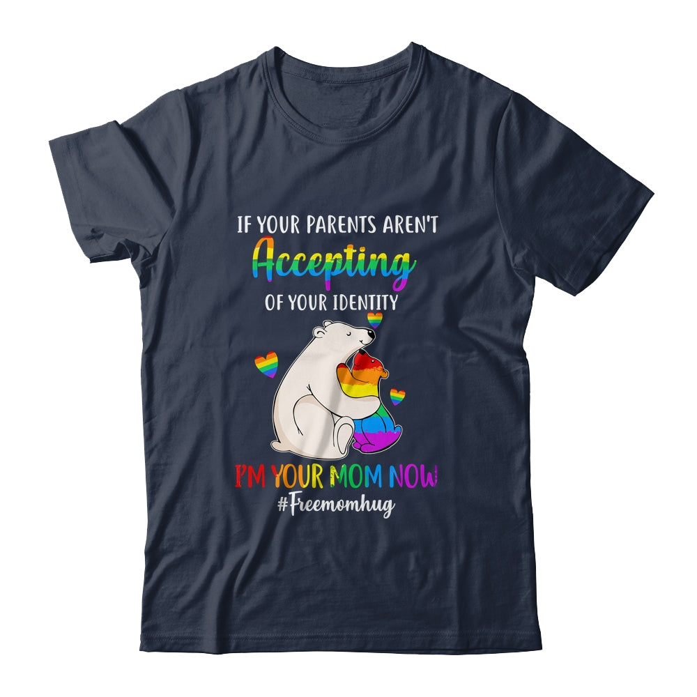 Free Mom Hugs Proud Bear Rainbow LGBT Gay Pride LGBTQ Shirt & Tank Top | siriusteestore