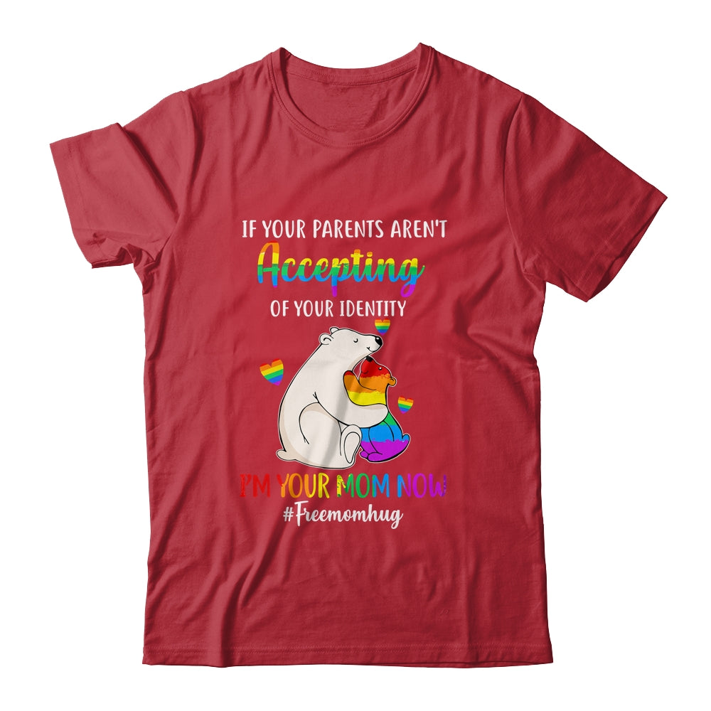 Free Mom Hugs Proud Bear Rainbow LGBT Gay Pride LGBTQ Shirt & Tank Top | siriusteestore
