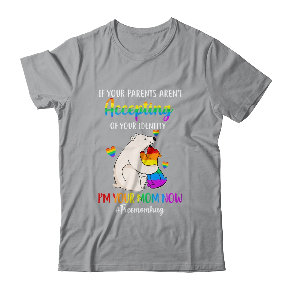 Free Mom Hugs Proud Bear Rainbow LGBT Gay Pride LGBTQ Shirt & Tank Top | siriusteestore
