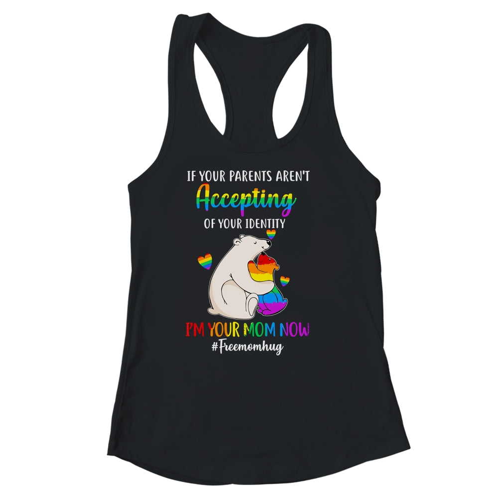 Free Mom Hugs Proud Bear Rainbow LGBT Gay Pride LGBTQ Shirt & Tank Top | siriusteestore