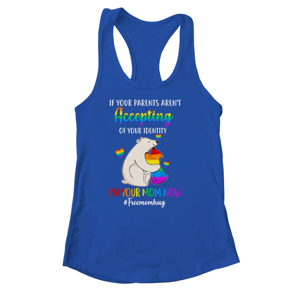 Free Mom Hugs Proud Bear Rainbow LGBT Gay Pride LGBTQ Shirt & Tank Top | siriusteestore