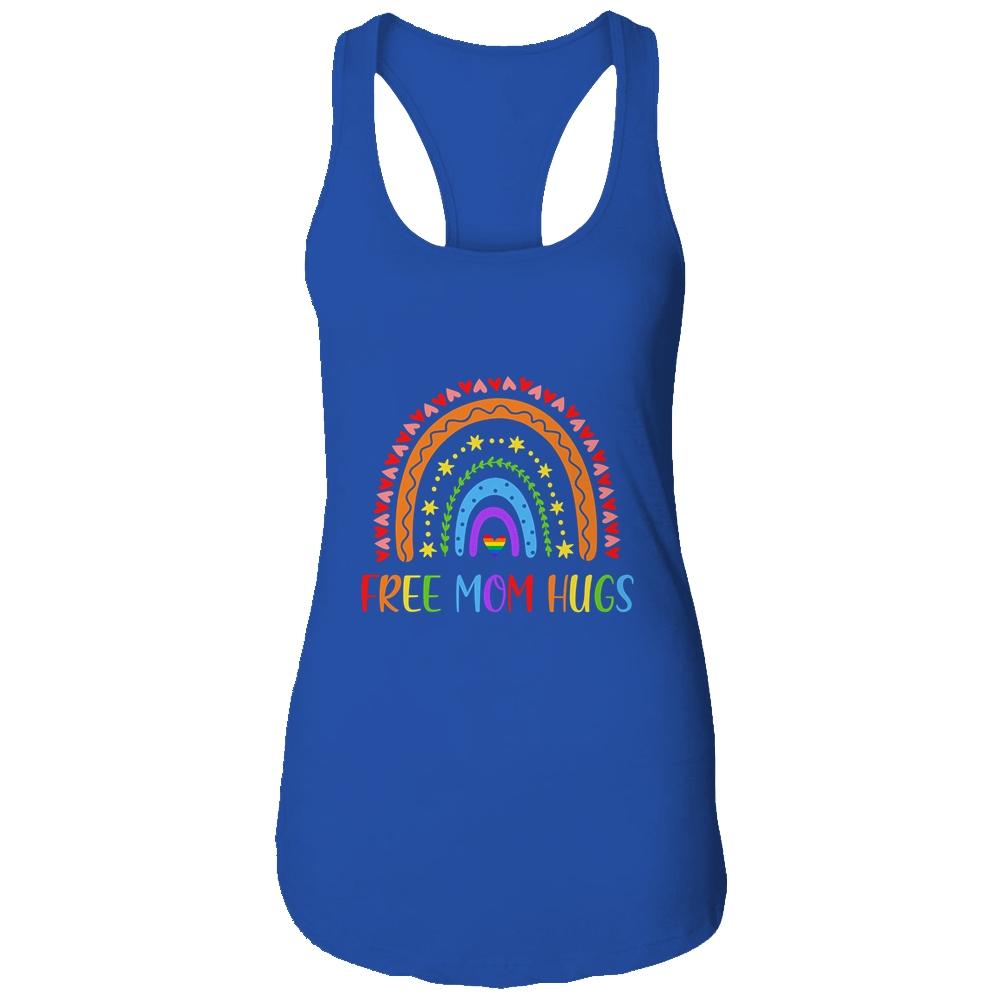 Free Mom Hugs Rainbow Heart Gay Pride LGBT T-Shirt & Tank Top | Siriustee.com.com