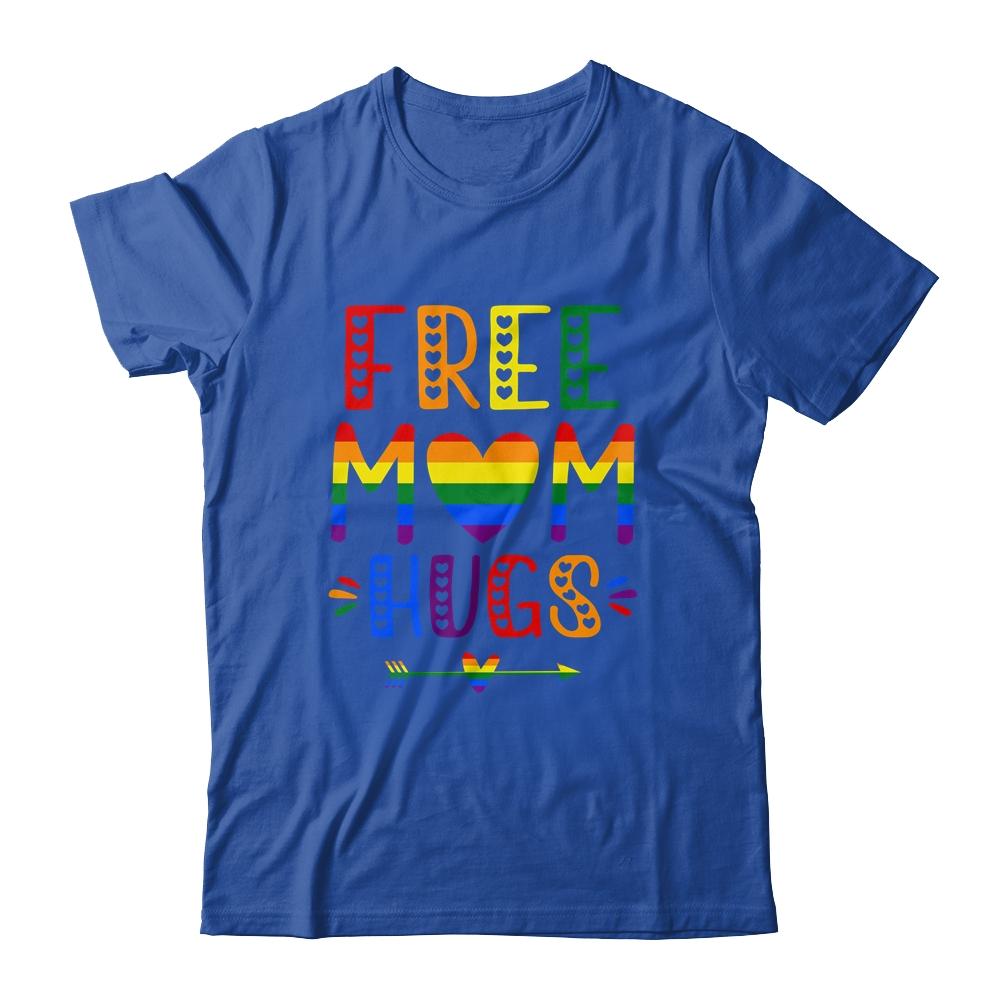 Free Mom Hugs Rainbow Heart LGBT Pride Month T-Shirt & Tank Top | Siriustee.com.com