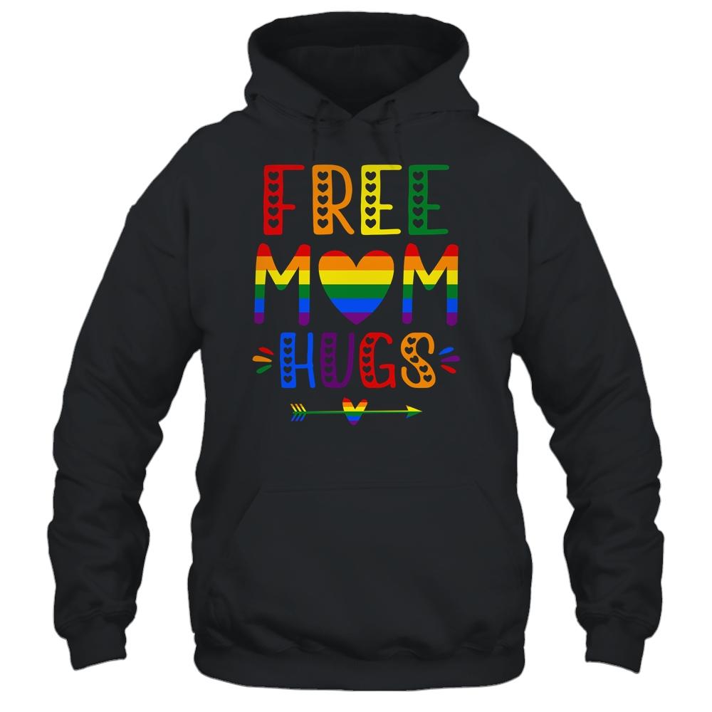 Free Mom Hugs Rainbow Heart LGBT Pride Month T-Shirt & Tank Top | Siriustee.com.com
