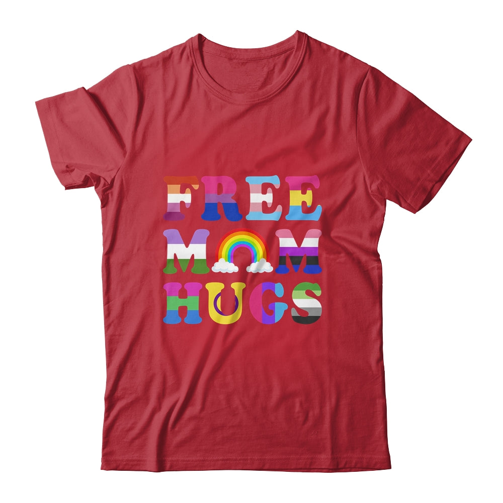 Free Mom Hugs Rainbow LGBT Lesbian Gay Pride Month Shirt & Tank Top | siriusteestore