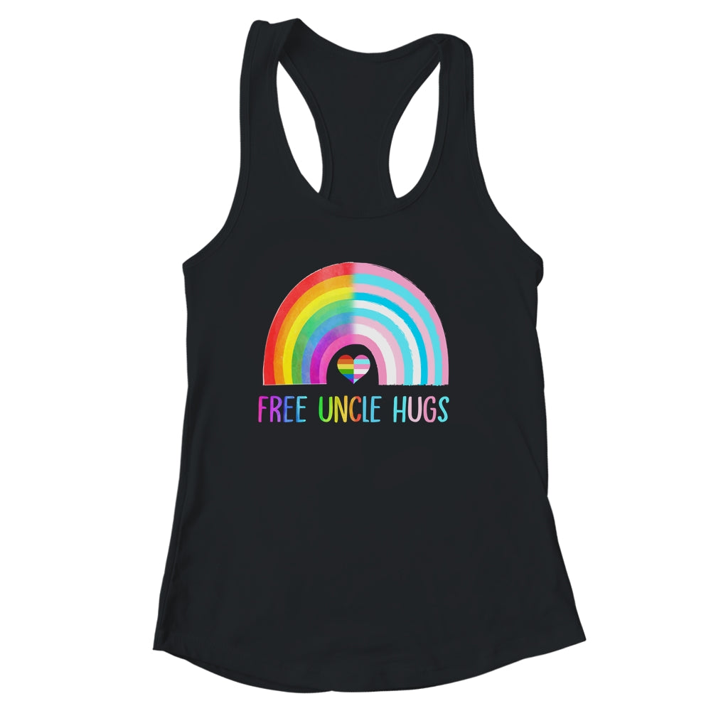 Free Uncle Hugs Gay Pride LGBTQ LGBT Rainbow Fathers Day Shirt & Tank Top | siriusteestore