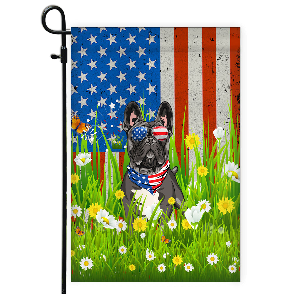 French Bull American USA Flag 4th of July Dog Lover On Independence Day | siriusteestore