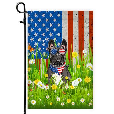 French Bull American USA Flag 4th of July Dog Lover On Independence Day | siriusteestore