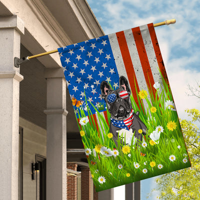 French Bull American USA Flag 4th of July Dog Lover On Independence Day | siriusteestore