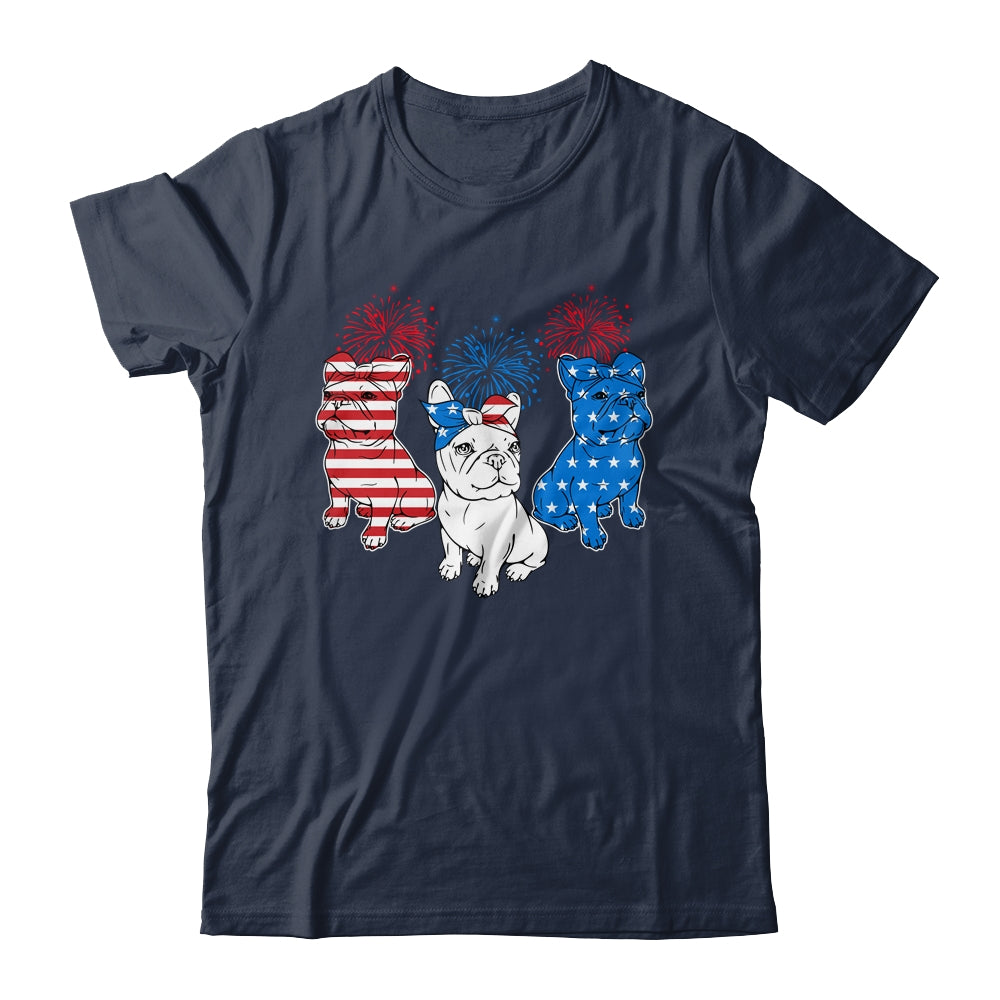 French Bulldog American Flag 4th Of July Independence Day Shirt & Tank Top | siriusteestore