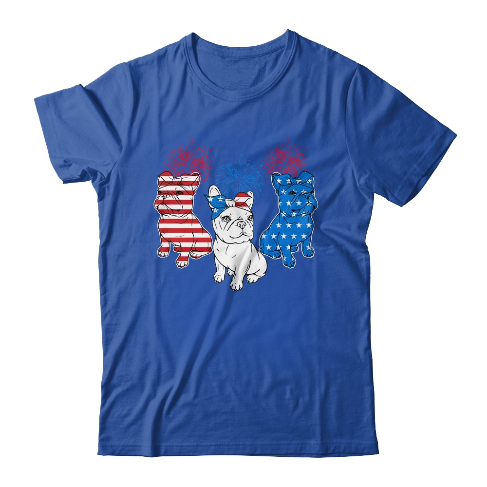 French Bulldog American Flag 4th Of July Independence Day Shirt & Tank Top | siriusteestore