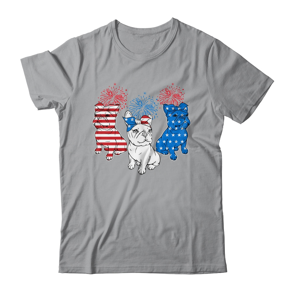 French Bulldog American Flag 4th Of July Independence Day Shirt & Tank Top | siriusteestore
