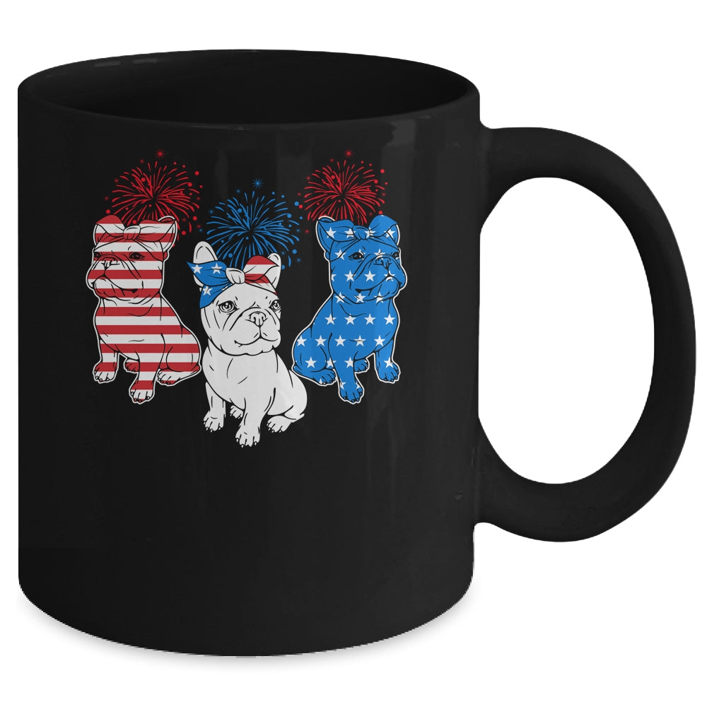 French Bulldog American Flag 4th Of July Independence Day Mug | siriusteestore