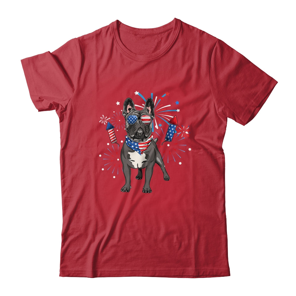 French Bulldog Dog American USA Flag 4th of July women Lover Shirt & Tank Top | siriusteestore