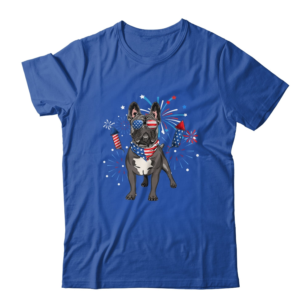 French Bulldog Dog American USA Flag 4th of July women Lover Shirt & Tank Top | siriusteestore