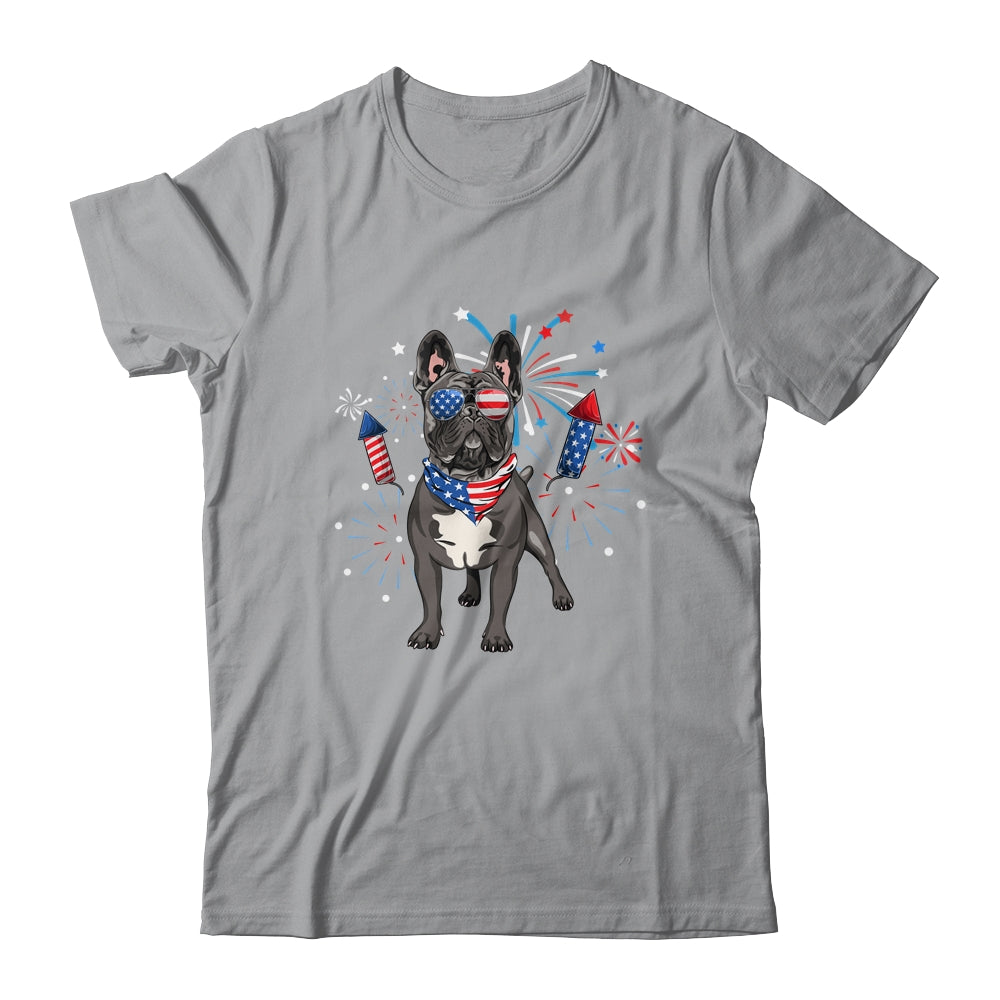 French Bulldog Dog American USA Flag 4th of July women Lover Shirt & Tank Top | siriusteestore