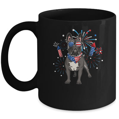 French Bulldog Dog American USA Flag 4th of July women Lover Mug | siriusteestore