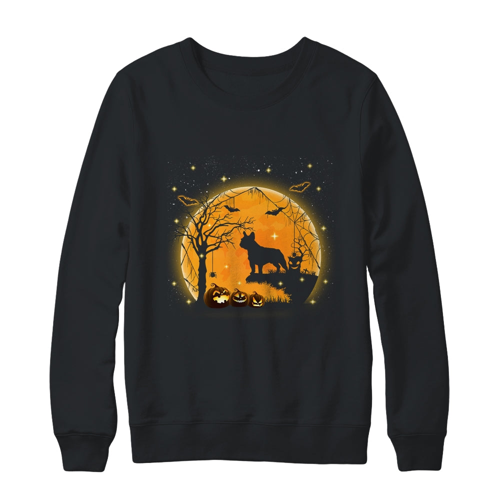 French Bulldog Dog And Moon Funny Halloween Costume Gift Shirt & Sweatshirt | siriusteestore