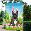 French Bulldog Happy Easter Day Holiday Flag Funny Dog Dog Wear Bunny Ears Headband Cute for Home Decor | siriusteestore