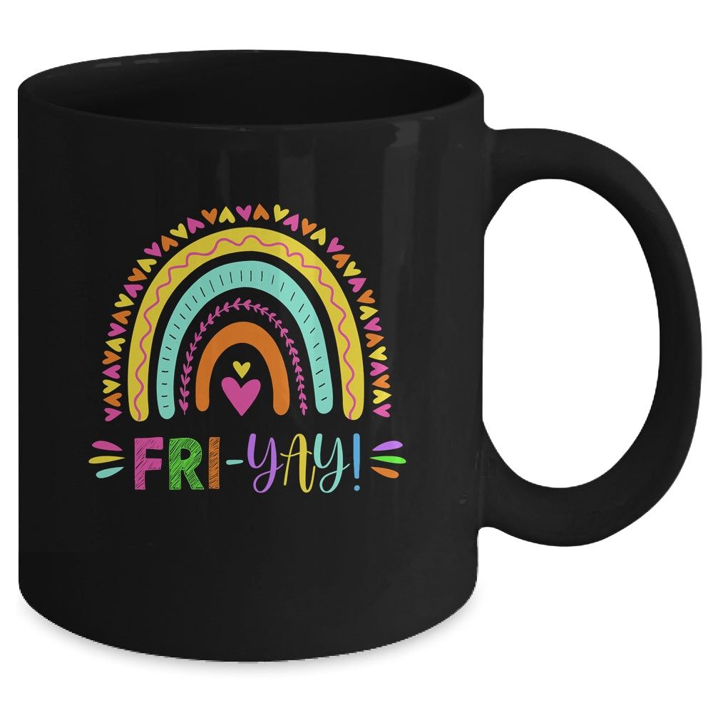 Fri-Yay Funny Teacher Weekend Back To School Mug | siriusteestore