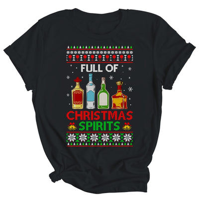 Full Of Christmas Spirits Funny Drinking Ugly Xmas Sweater Shirt & Sweatshirt | siriusteestore