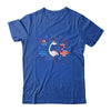 Funny 4th Of July Flamingo American Flag USA Independence Shirt & Tank Top | siriusteestore